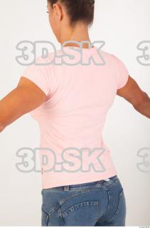 Upper body pink t shirt of Oxana  0005